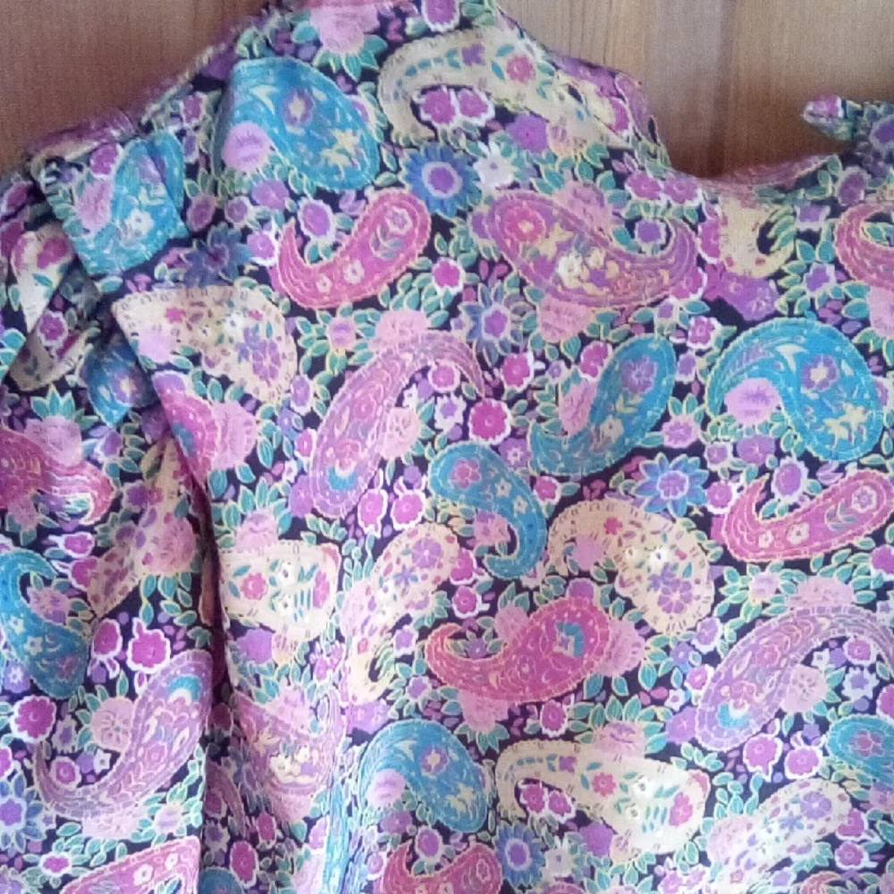 Vibrant Paisley Women's Blouse - Picture 2 of 10